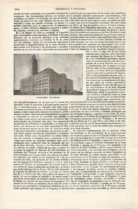 LAMINA ESPASA 27358: Aduana de Montevideo