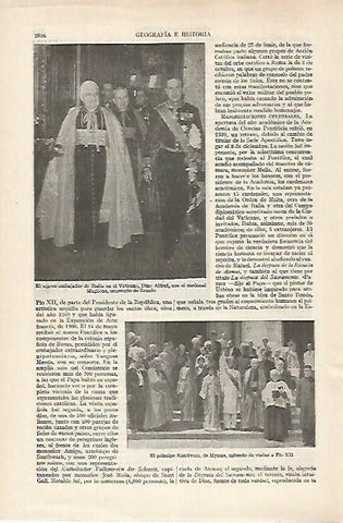 LAMINA ESPASA 27362: Dino Alfieri y el cardenal Maglione