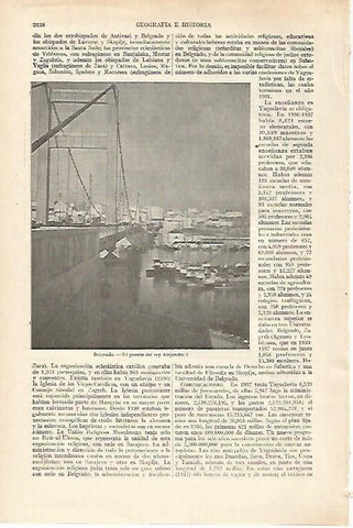 LAMINA ESPASA 27367: Puente del rey Alejandro I en Belgrado