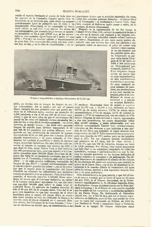 LAMINA ESPASA 27379: El Mauretania