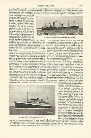 LAMINA ESPASA 27387: Buque de carga Brwon