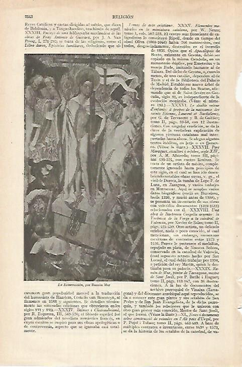 LAMINA ESPASA 27398: La Resurreccion por Ramon Mur