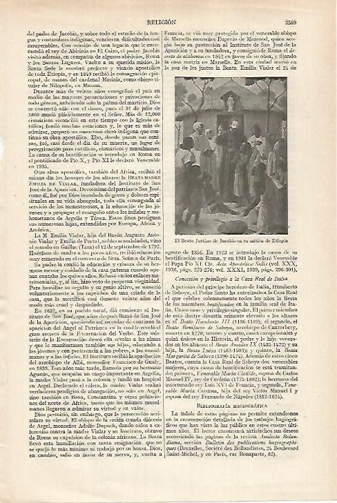 LAMINA ESPASA 27404: El Beato Justino de Jacobis