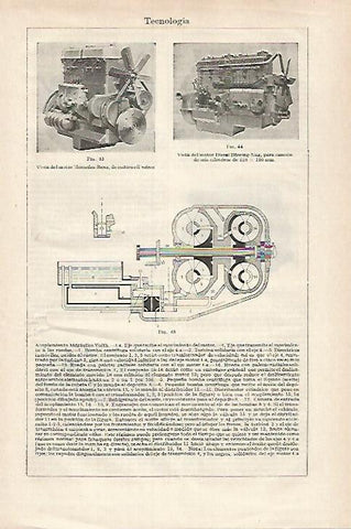 LAMINA ESPASA 27417: Motor Mercedes Benz