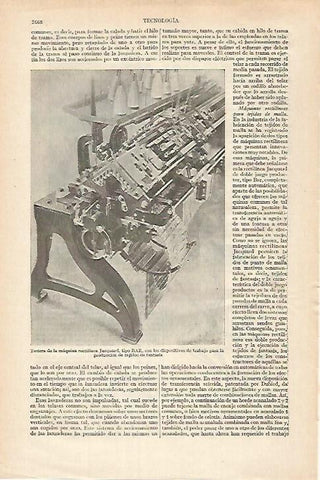 LAMINA ESPASA 27418: Maquina Jacqard tipo BAR