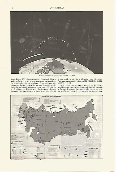 LAMINA ESPASA 27421: Mapa de la fuerzas militares sovieticas