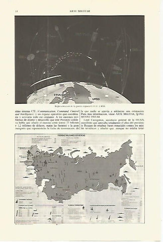 LAMINA ESPASA 27421: Mapa de la fuerzas militares sovieticas