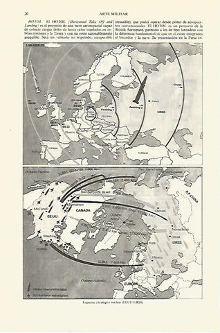 LAMINA ESPASA 27424: Esquema estrategico nuclear EEUU-URSS