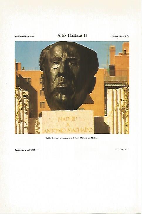 LAMINA ESPASA 27426: Monumento a Antonio Machado por Pablo Serrano