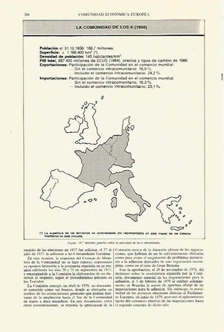 LAMINA ESPASA 27433: Mapa de la Comunidad Europea de los 6 enn 1958