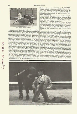 LAMINA ESPASA 27472: Joselito y El Litri