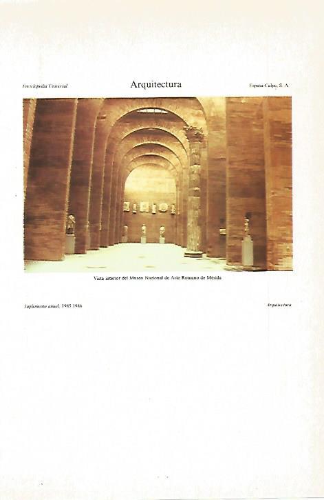 LAMINA ESPASA 27476: Interior del Museo Nacional de Arte Romano de Merida