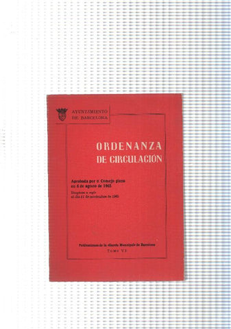 Ordenanza de circulacion, tomo VI
