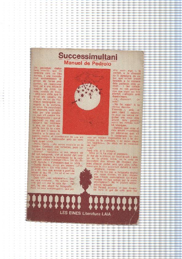 Col leccio Les Eines num. 67: Successimultani