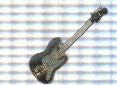 Pin: guitarra electrica negra. De metal