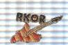 Pin: Rkor, emisora de radio de Granollers. Guitarra con forma y colores de la comunidad de Catalunya