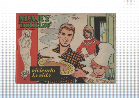 Mary Noticias numero 034: trasera foto artista Leslie Caron
