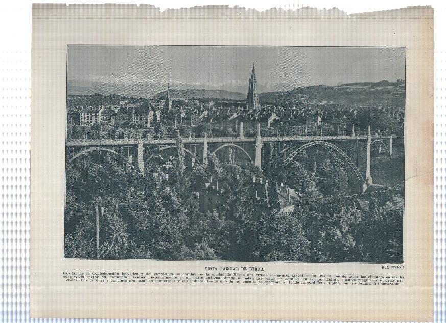 Lamina/sheet/feuille numerada 357/358: Suiza: vista de Berna y El parlamento en Berna
