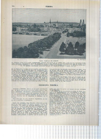 Lamina/sheet/feuille numerada 359/360: Suiza: torre del reloj y fuente del oso y vista de Zurich