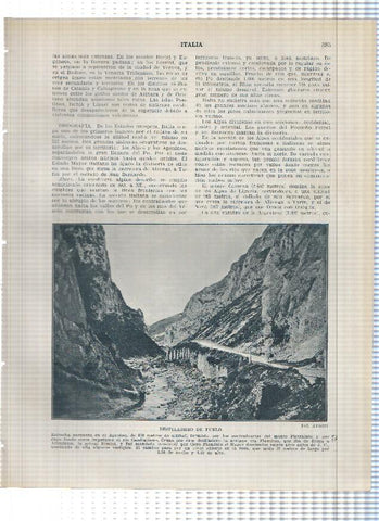 Lamina/sheet/feuille numerada 385/386: Italia: Desfiladero de Furlo y Crater del Vesubio