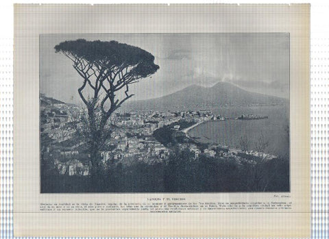 Lamina/sheet/feuille numerada 387/388: Italia: Napoles y el Vesubio, El Etna