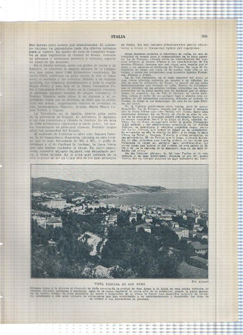 Lamina/sheet/feuille numerada 399/400: Italia: vista de San Remo y Rapallo