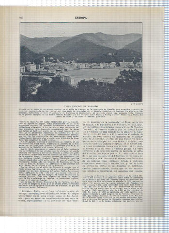 Lamina/sheet/feuille numerada 399/400: Italia: vista de San Remo y Rapallo