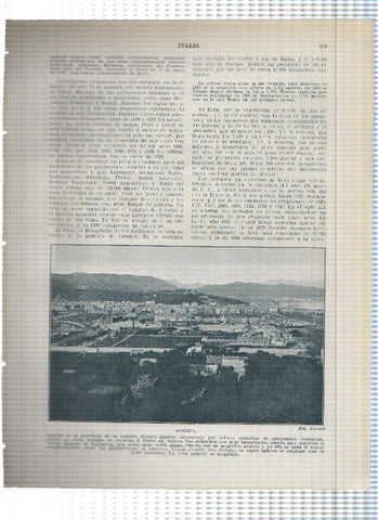 Lamina/sheet/feuille numerada 401/402: Italia: vista de Spezzia y Sorrento