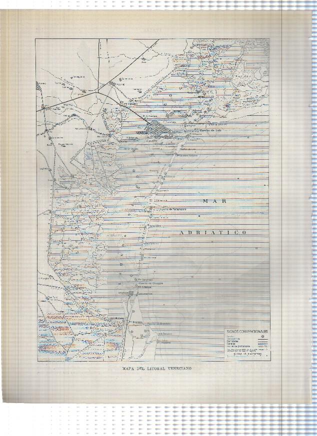 Lamina/sheet/feuille numerada 423/424: Italia: Colegio de España y Torres Garisenda y Asinelli en Bolonia, Mapa del litoral veneciano