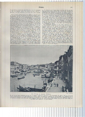Lamina/sheet/feuille numerada 427/428: Italia: Puente de Rialto y Plaza y Basilica de San Marcos en Venecia
