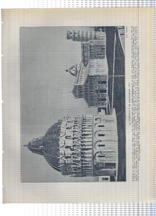 Lamina/sheet/feuille numerada 433/434: Italia: Catedral y El Baptisterio de Pisa y de Parma