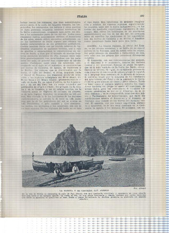 Lamina/sheet/feuille numerada 459/460: Italia: La marina y el castillo de San Alerssio y Templo de Juno en Agrigento