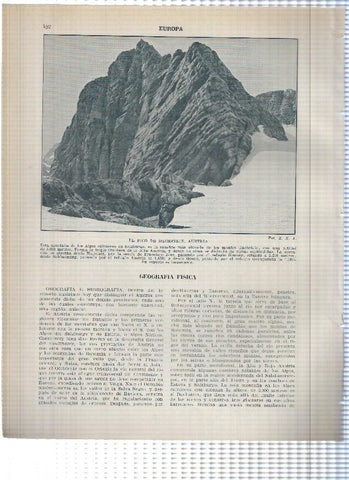 Lamina/sheet/feuille numerada 481/482: Austria: vista de Viena y El pico de Dachstein