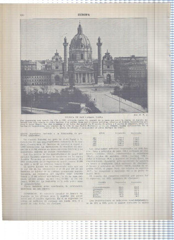 Lamina/sheet/feuille numerada 489/490: Austria: Museo Nacional y Iglesia de San Carlos en Viena  