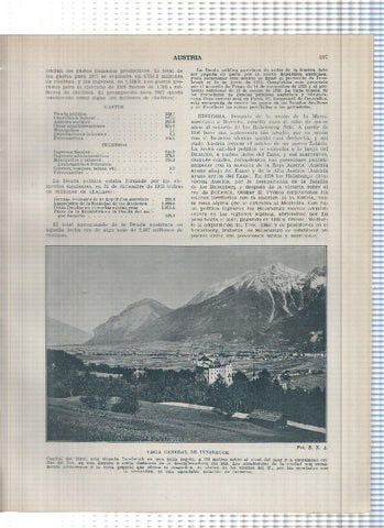 Lamina/sheet/feuille numerada 497/498: Austria: Vista de Innsbruck y Salzburgo