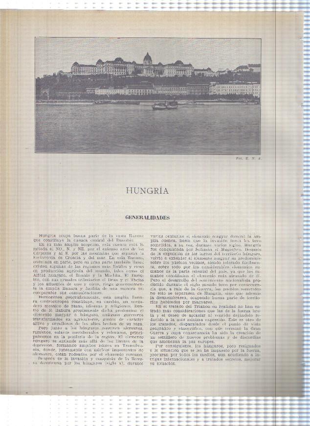 Lamina/sheet/feuille numerada 501/502. Liechtenstein/Hungria: Calle y Palacio del Gobierno en Vaduz y  Vista de Budapest
