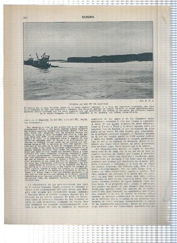Lamina/sheet/feuille numerada 503/504: Hungria: La llanura de Puszta y Puesta de sol en el Danubio