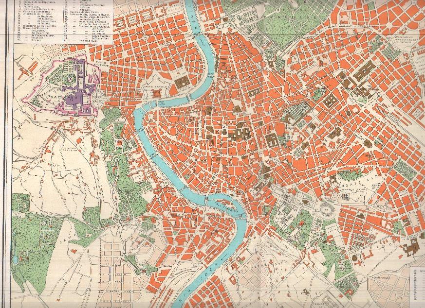 Lamina/sheet/feuille COLOR numerada 11: Plano de Roma