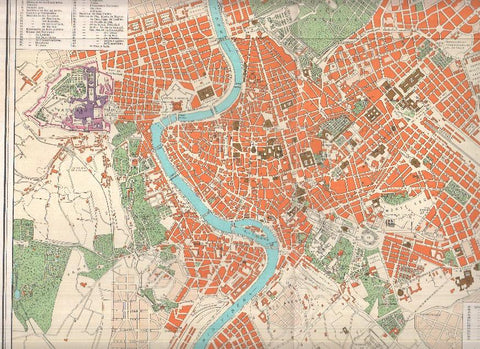 Lamina/sheet/feuille COLOR numerada 11: Plano de Roma