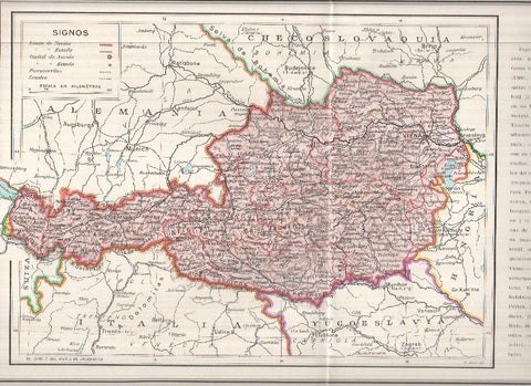Lamina/sheet/feuille COLOR numerada 12: Mapa de Austria