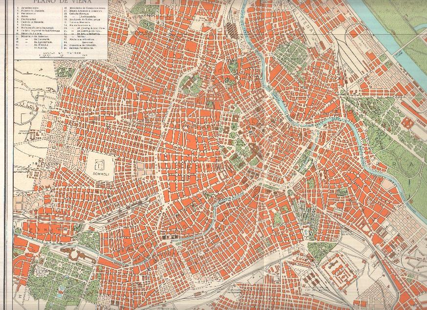 Lamina/sheet/feuille COLOR numerada 13: Plano de viena