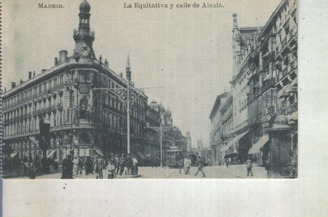 Postal 013026: Madrid, La Equitativa y calle Alcala