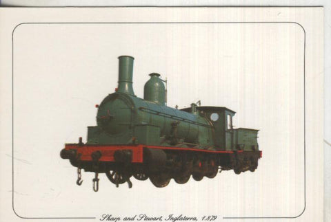 Postal 013043: Tren Locomotora Scharp and Stewart-Inglaterra 1879