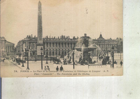 Postal 013519: La Place de la Concorde de Paris