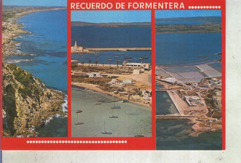 Postal 013641: Vistas varias de Formentera, Baleares