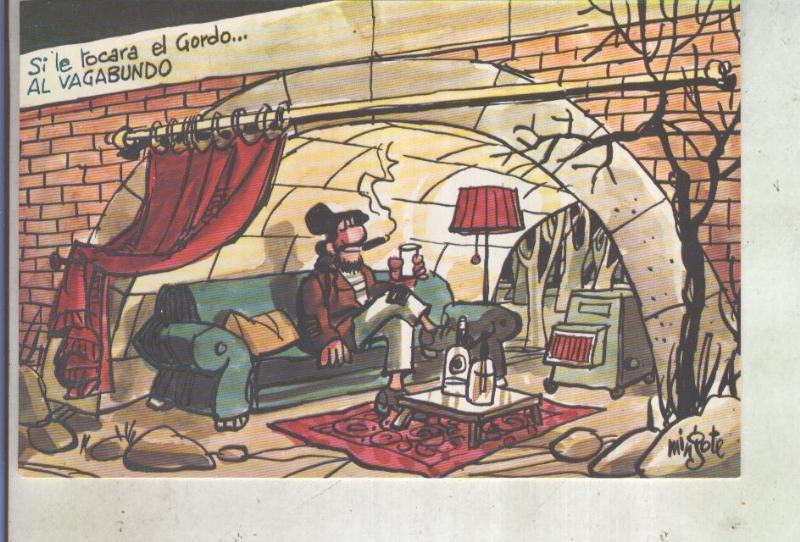 Postal 013654: Loteria Nacional, Mingote: Vagabundo