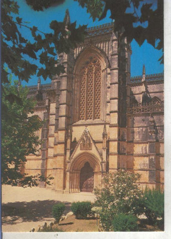 Postal 013790: Fachada latral do Mosteiro, Batalha, Portugal