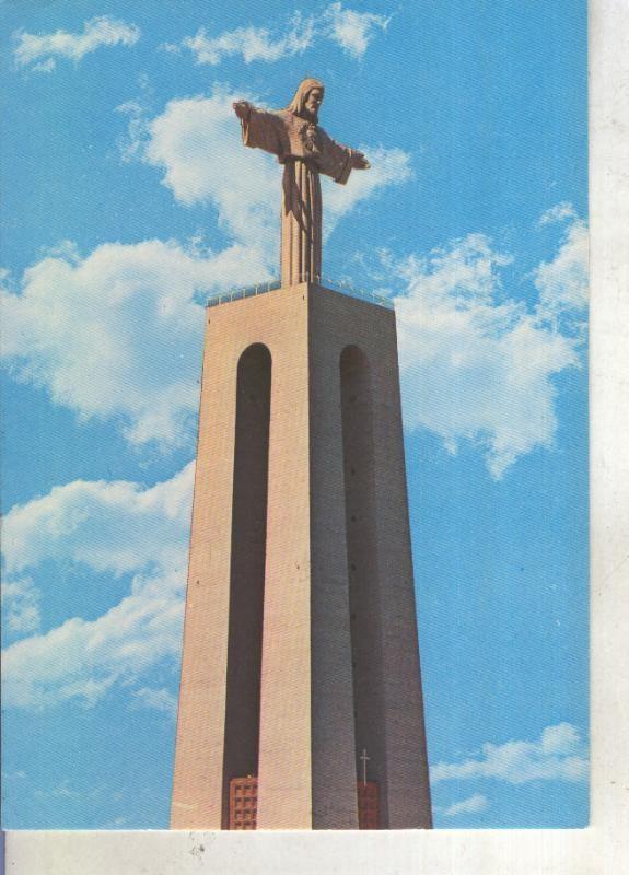 Postal 013836: Monumento a Cristo Rei en Almada, Portugal