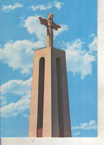 Postal 013836: Monumento a Cristo Rei en Almada, Portugal