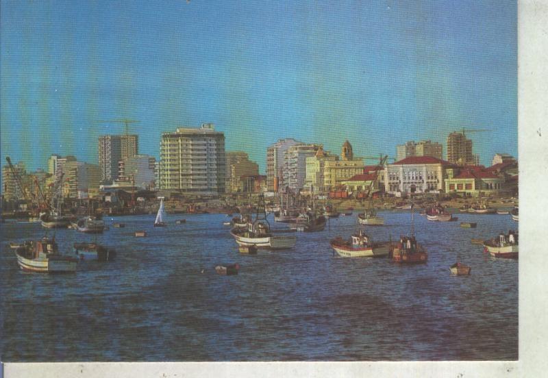 Postal 013912: Puerto pesquero y ciudad de Povoa de Varzim, Portugal